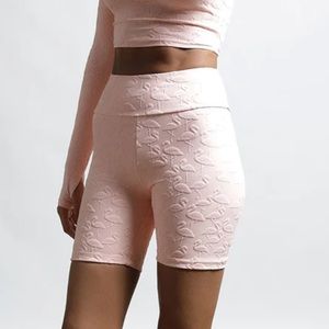 Twenty Montreal Flamingo 3D Activewear Biker Short in Flamingo Pink. Women’s M